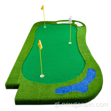 Mini alfombra de golf personalizada que pon verde ao aire libre